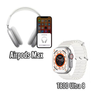 COMBO AIRPODS MAX RELOJ T800 ULTRA 8